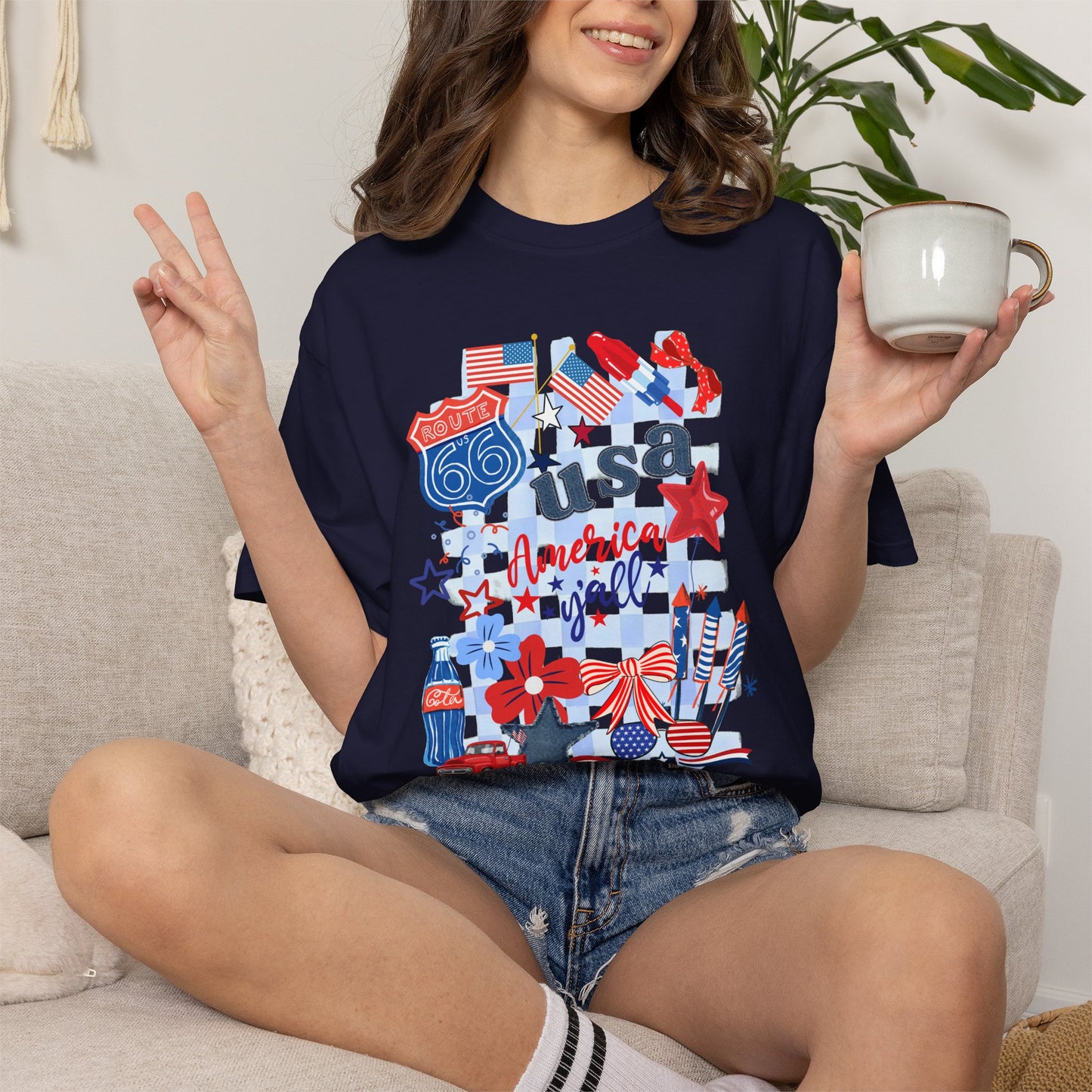 USA collage T-Shirt Fourth of July