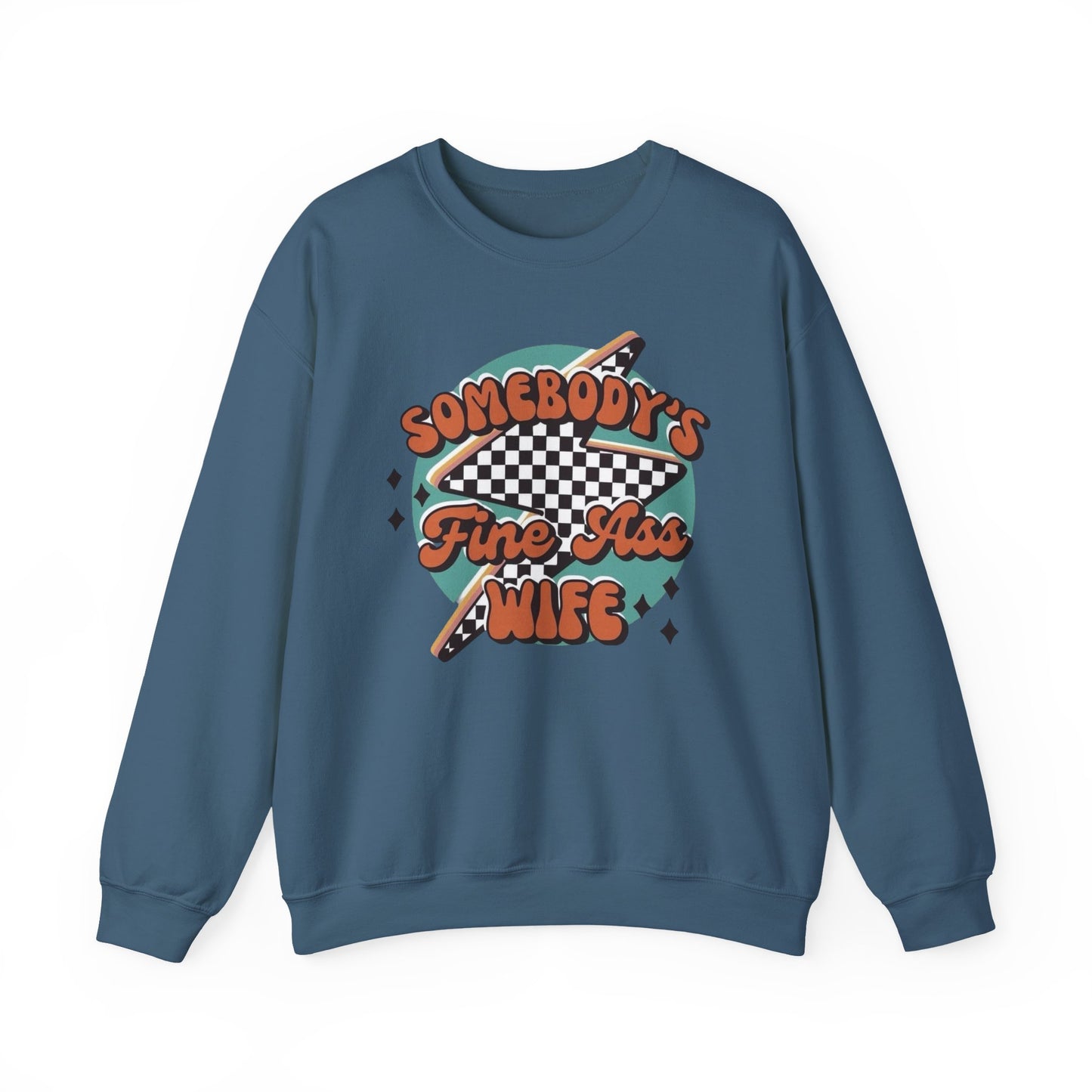 Someone’s fine as* wife Heavy Blend™ Crewneck Sweatshirt