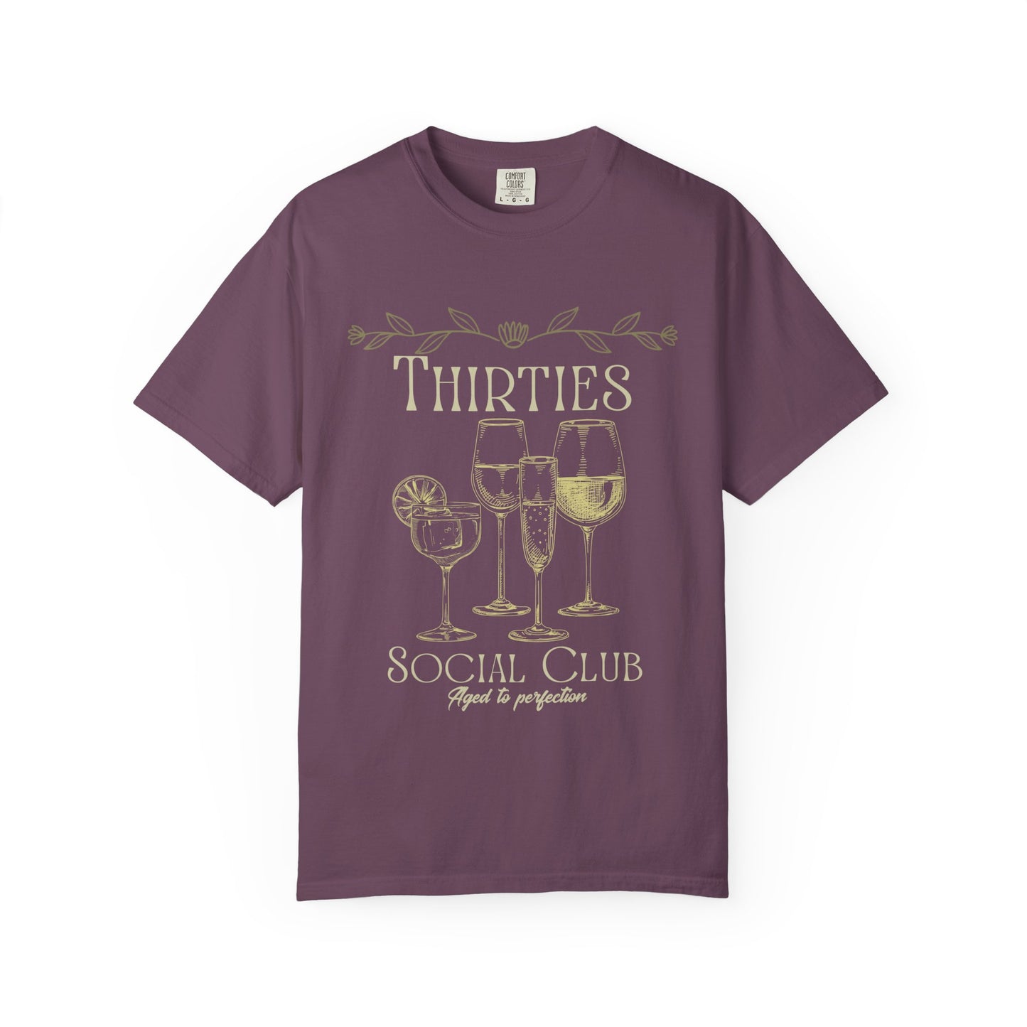 Thirties social club Tee, Casual Everyday Wear, Fun Summer Top