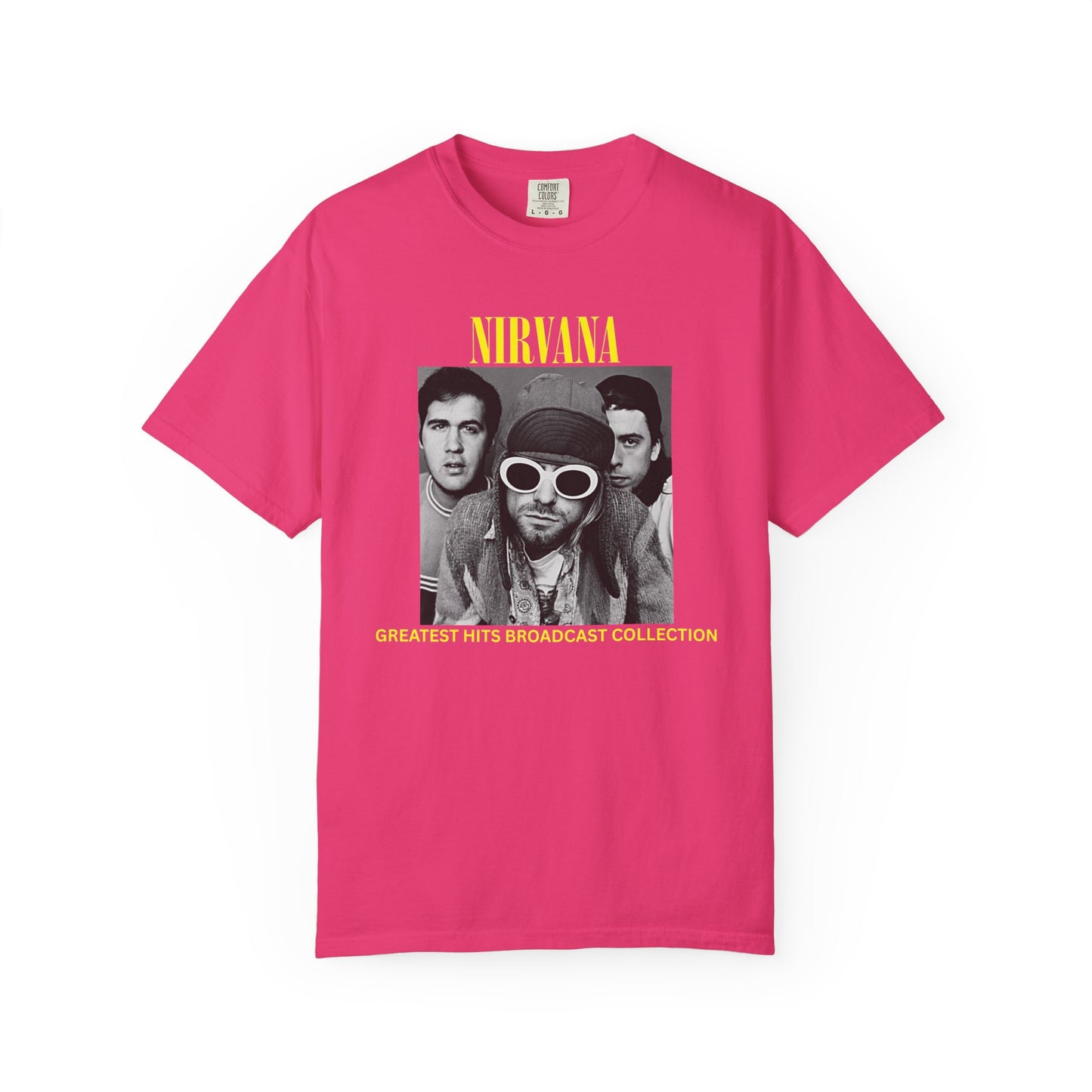 Nirvana Band Tee, Casual Everyday Wear, Fun Summer Top