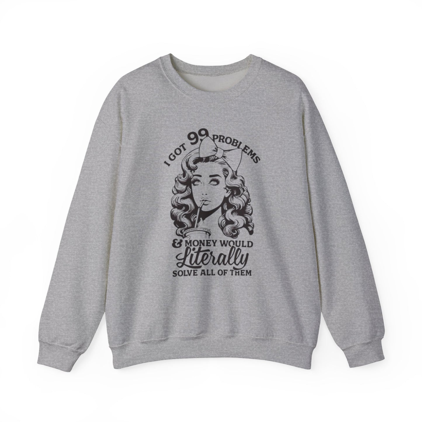 99 problems Heavy Blend™ Crewneck Sweatshirt