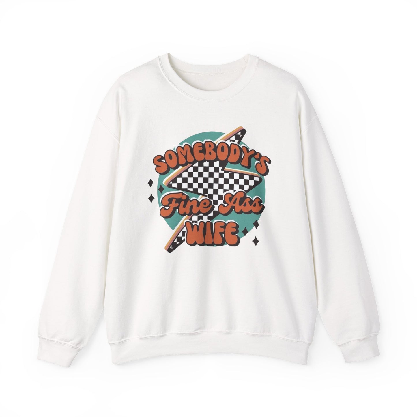 Someone’s fine as* wife Heavy Blend™ Crewneck Sweatshirt
