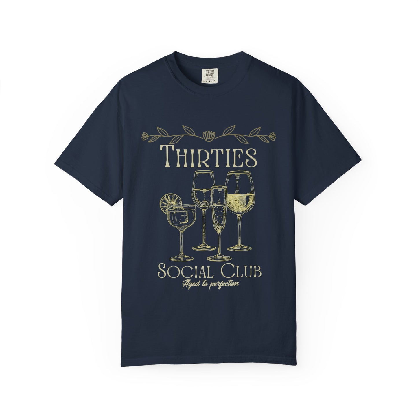 Thirties social club Tee, Casual Everyday Wear, Fun Summer Top