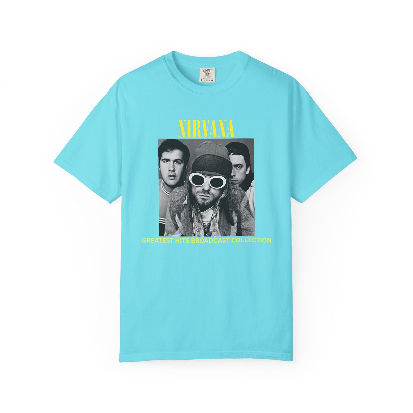 Nirvana Band Tee, Casual Everyday Wear, Fun Summer Top
