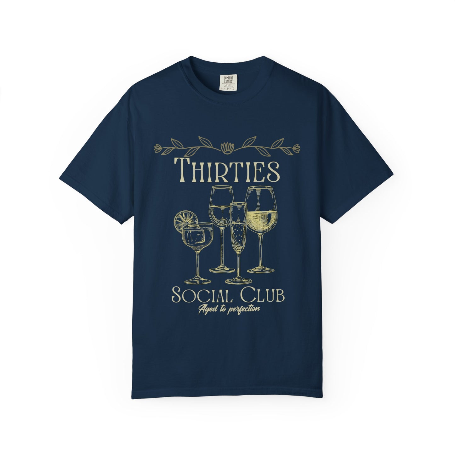 Thirties social club Tee, Casual Everyday Wear, Fun Summer Top