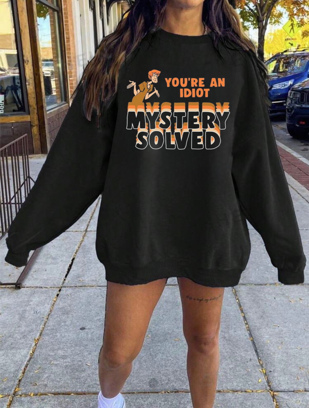 Shaggy “Mystery Solved” 🤷🏼‍♂️ Crewneck