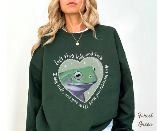 Hide and seek 🐸 Crewneck