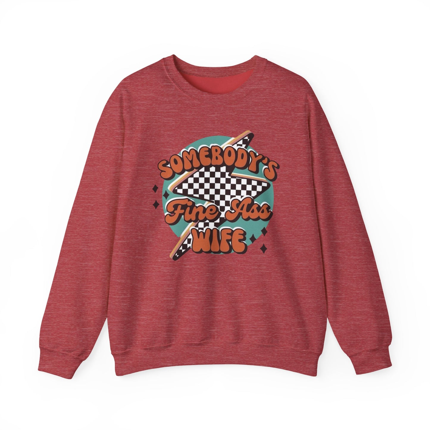 Someone’s fine as* wife Heavy Blend™ Crewneck Sweatshirt