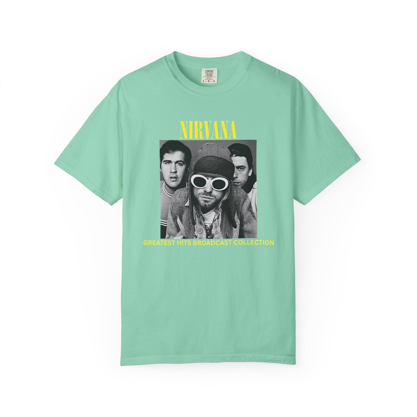 Nirvana Band Tee, Casual Everyday Wear, Fun Summer Top