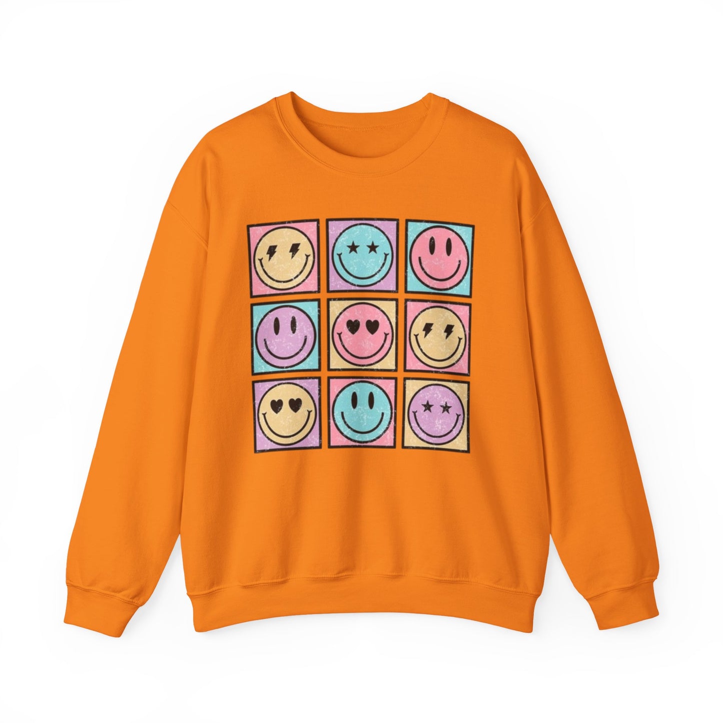 Smiley Face Fun Grid 😊 Crewneck