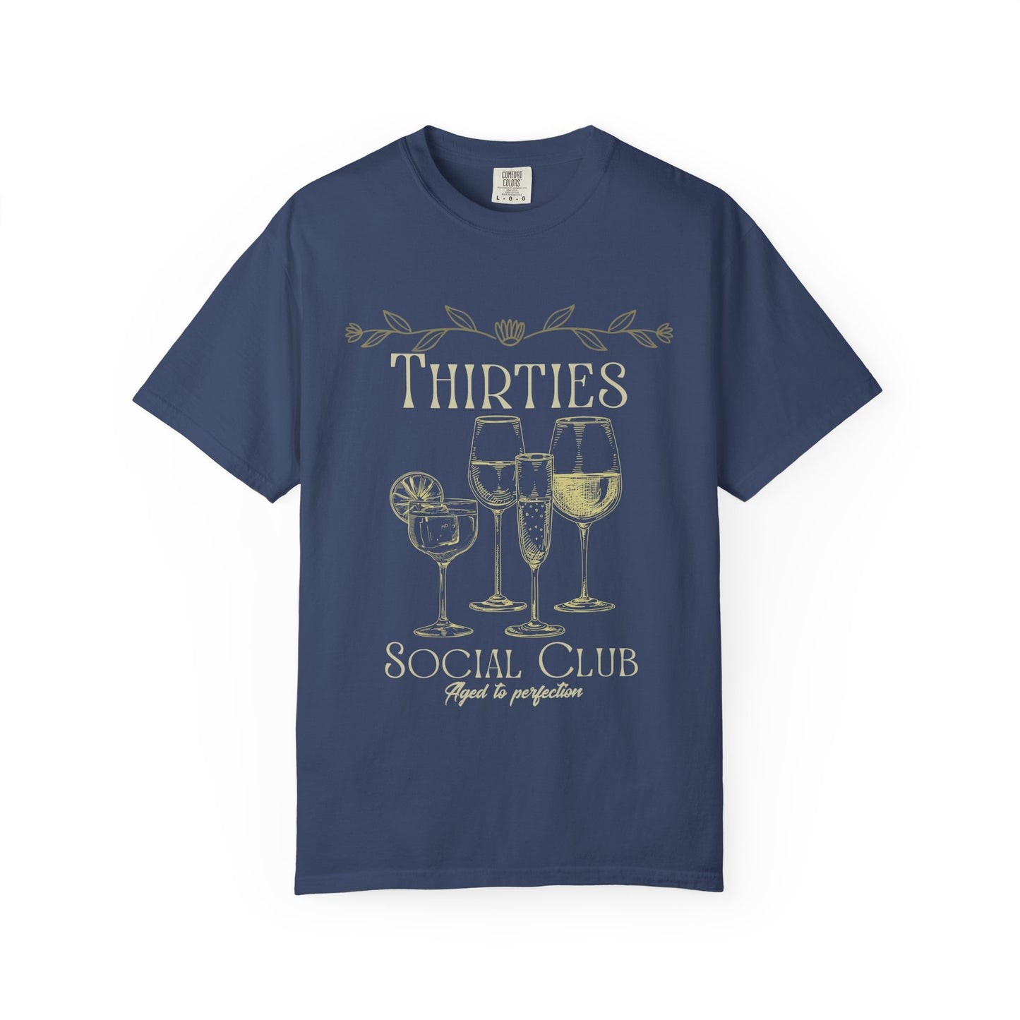 Thirties social club Tee, Casual Everyday Wear, Fun Summer Top