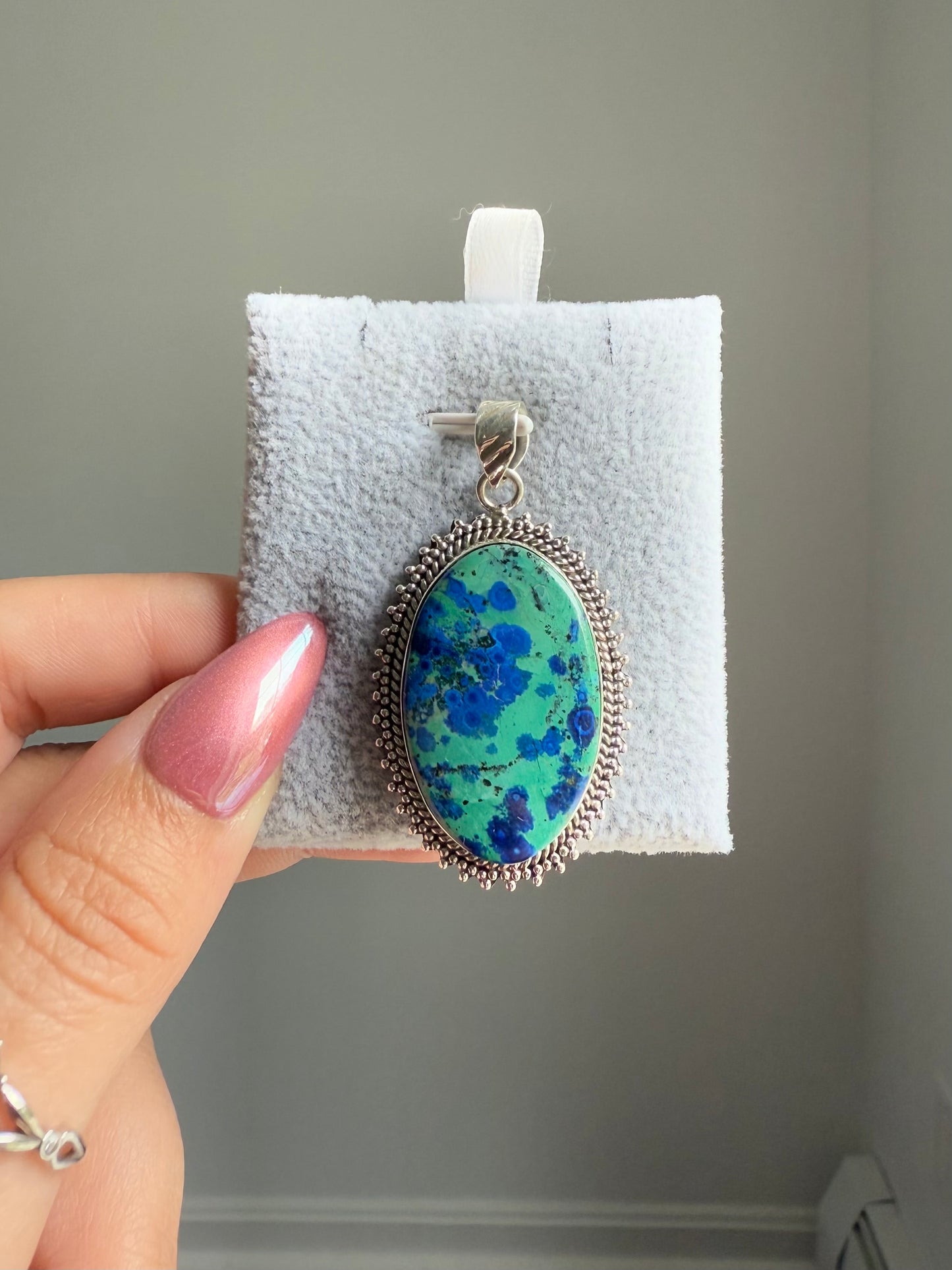 Chrysocolla x Azurite Pendant