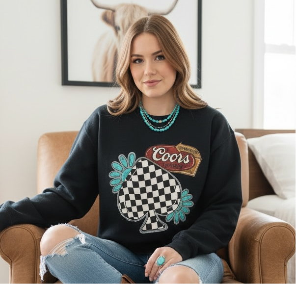 Coors & Turquoise Heavy Blend™ Crewneck Sweatshirt