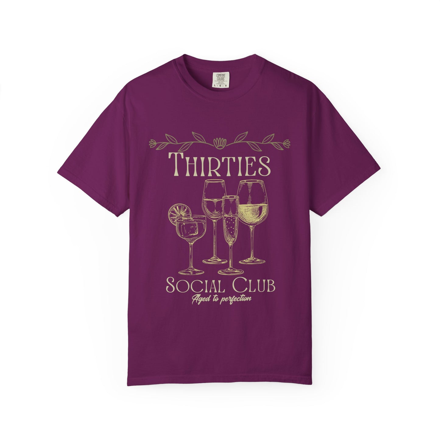 Thirties social club Tee, Casual Everyday Wear, Fun Summer Top