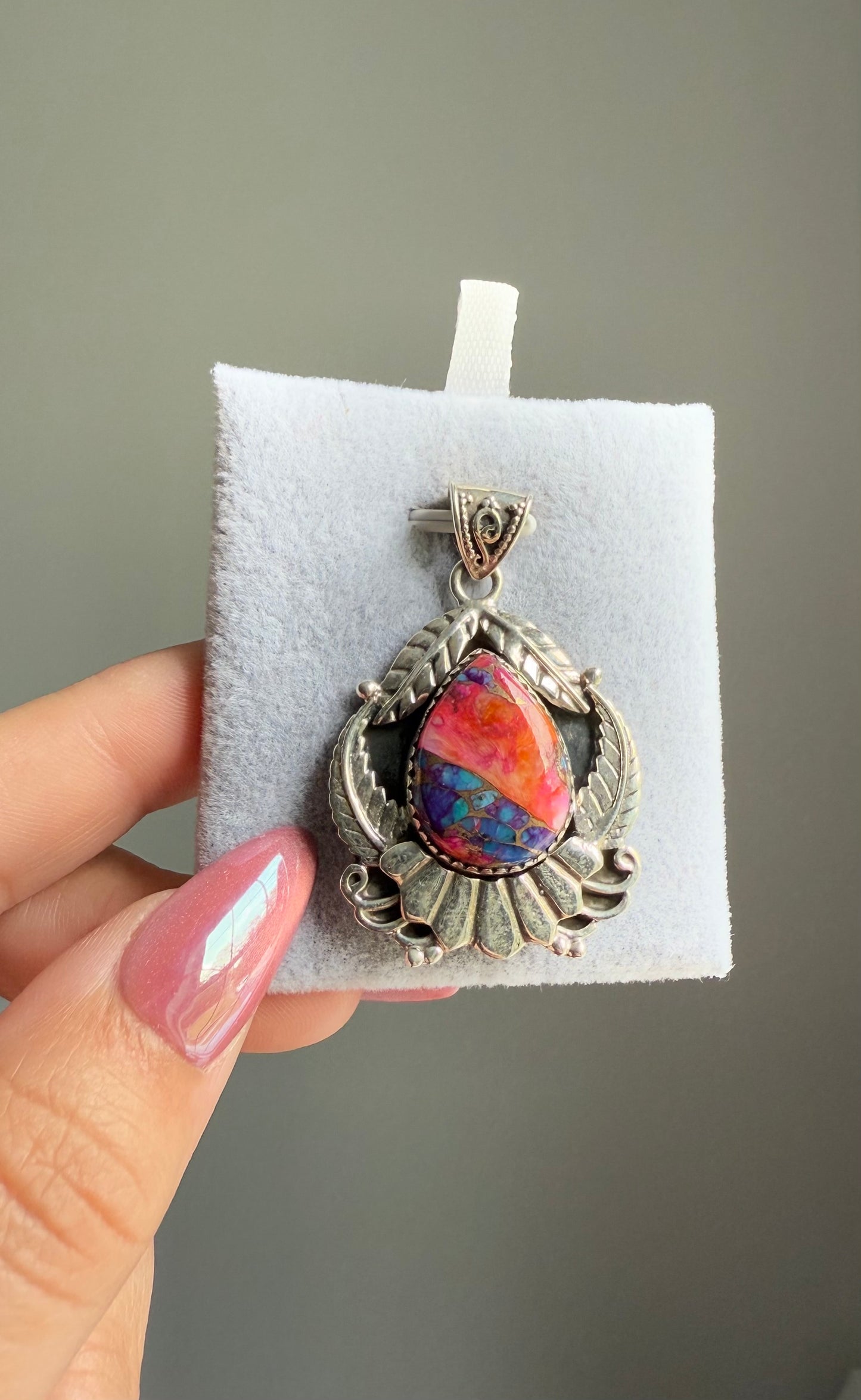 Pink Dahlia Pendant