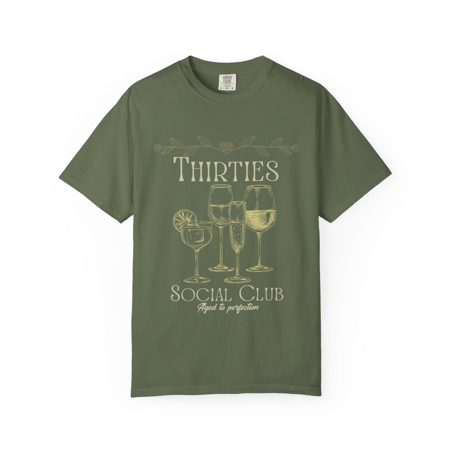 Thirties social club Tee, Casual Everyday Wear, Fun Summer Top