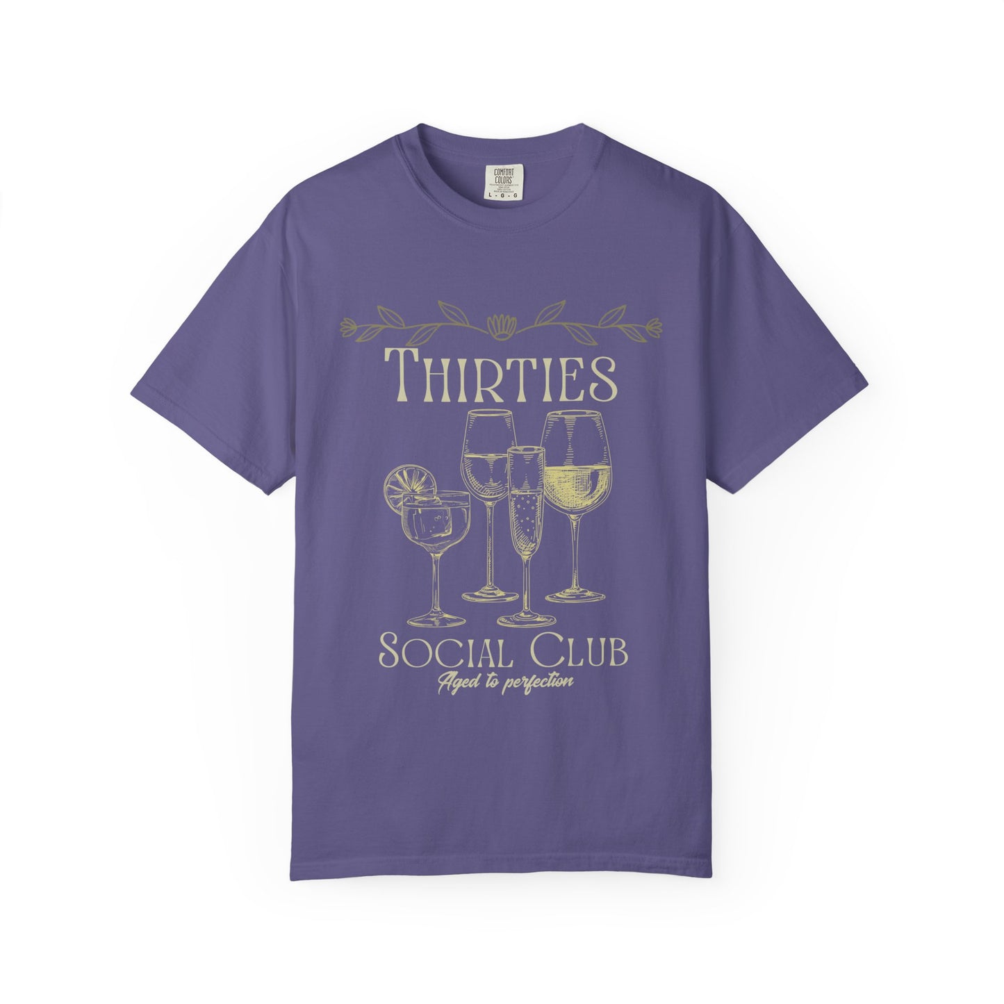 Thirties social club Tee, Casual Everyday Wear, Fun Summer Top