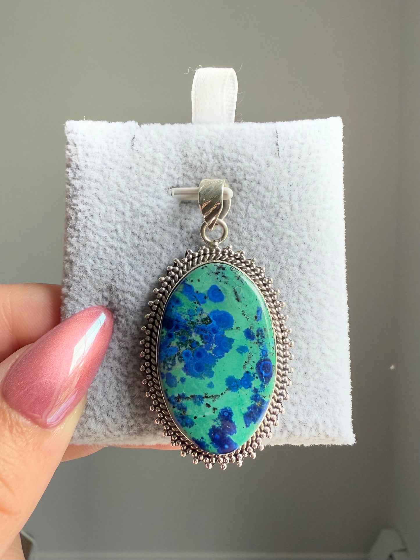 Chrysocolla x Azurite Pendant
