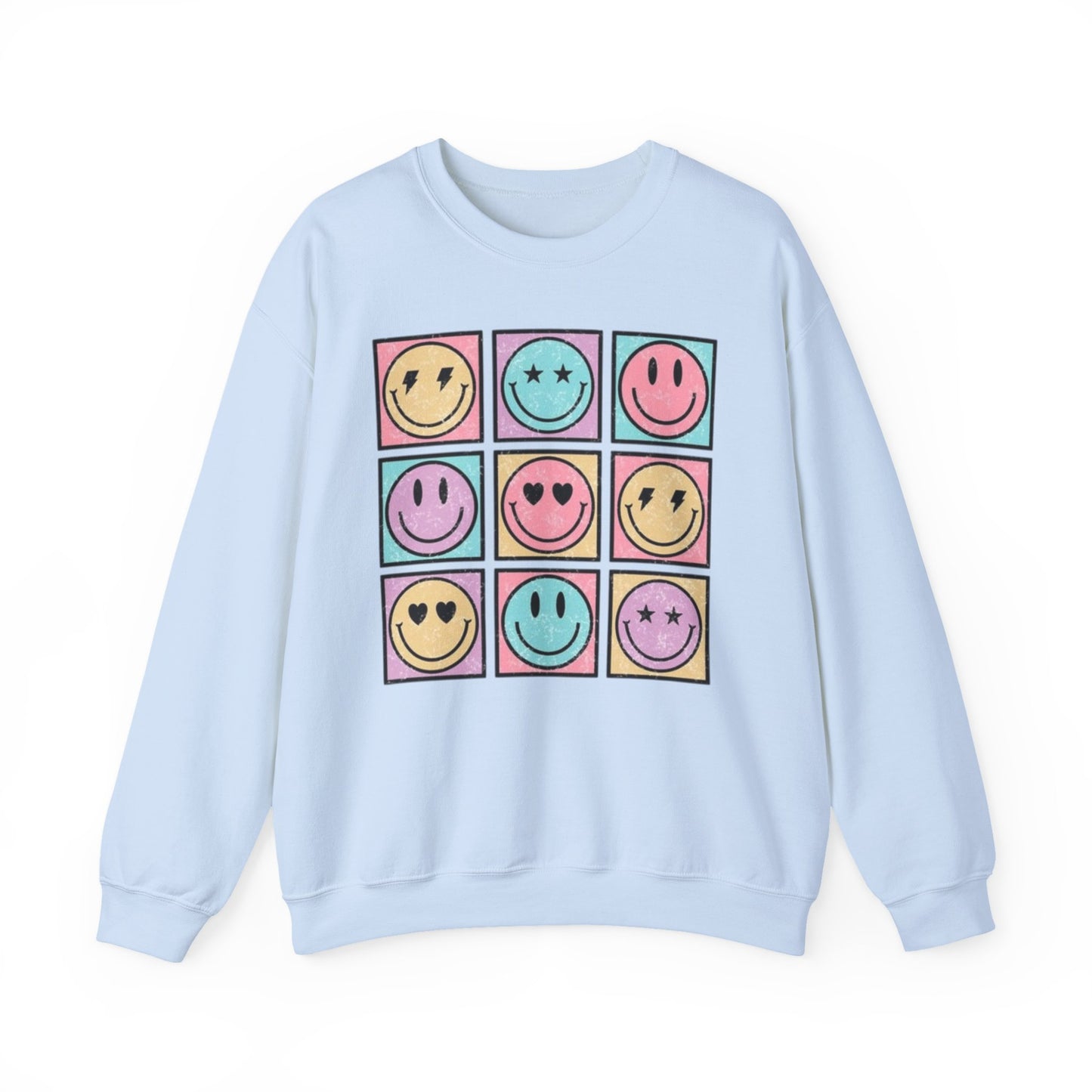 Smiley Face Fun Grid 😊 Crewneck