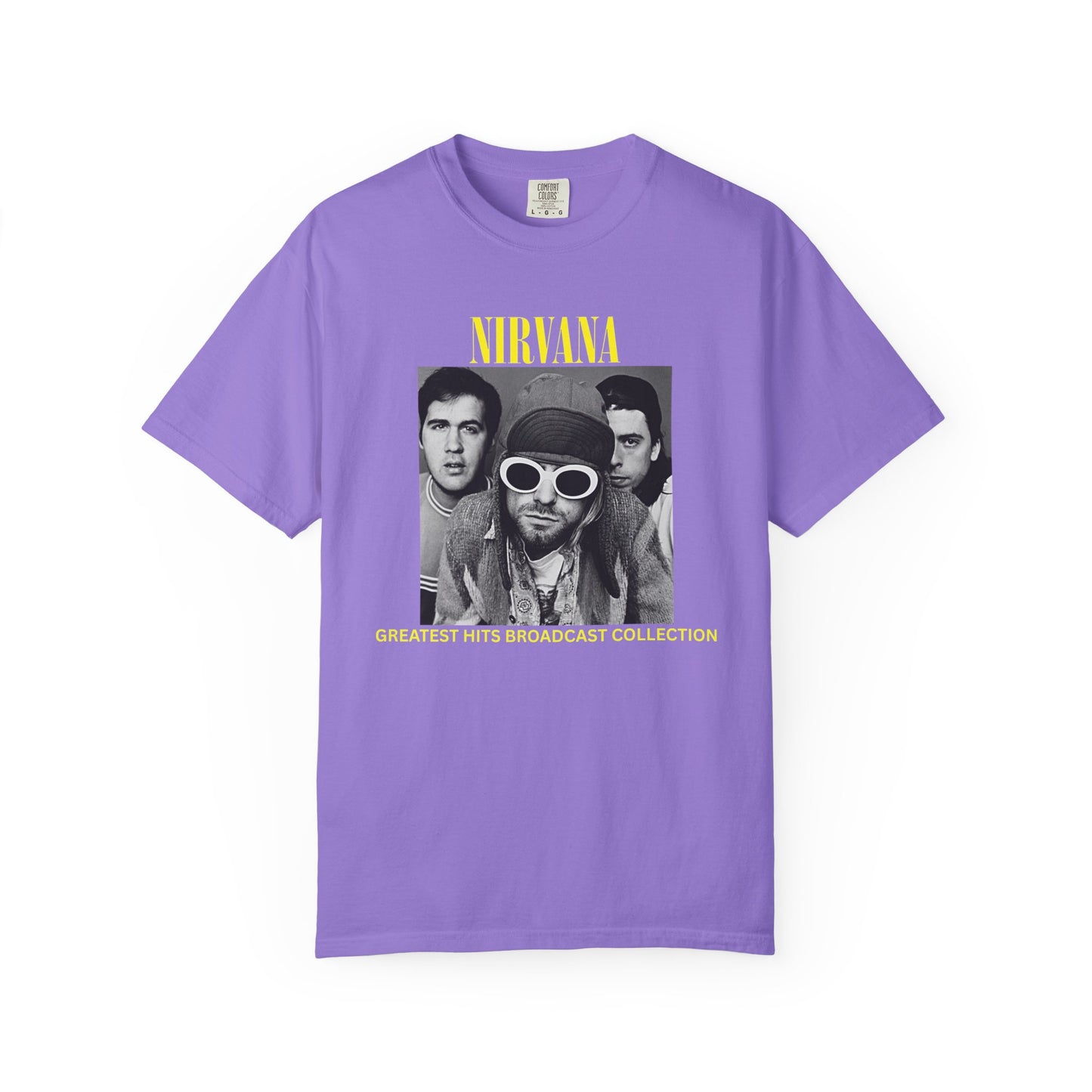 Nirvana Band Tee, Casual Everyday Wear, Fun Summer Top
