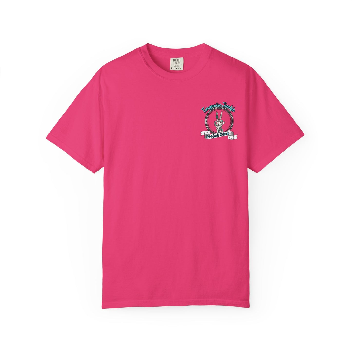 Turquoise Junkie Social Club Tee, Casual Everyday Wear, Fun Summer Top, Turquoise, Turquoise Jewelry, Western
