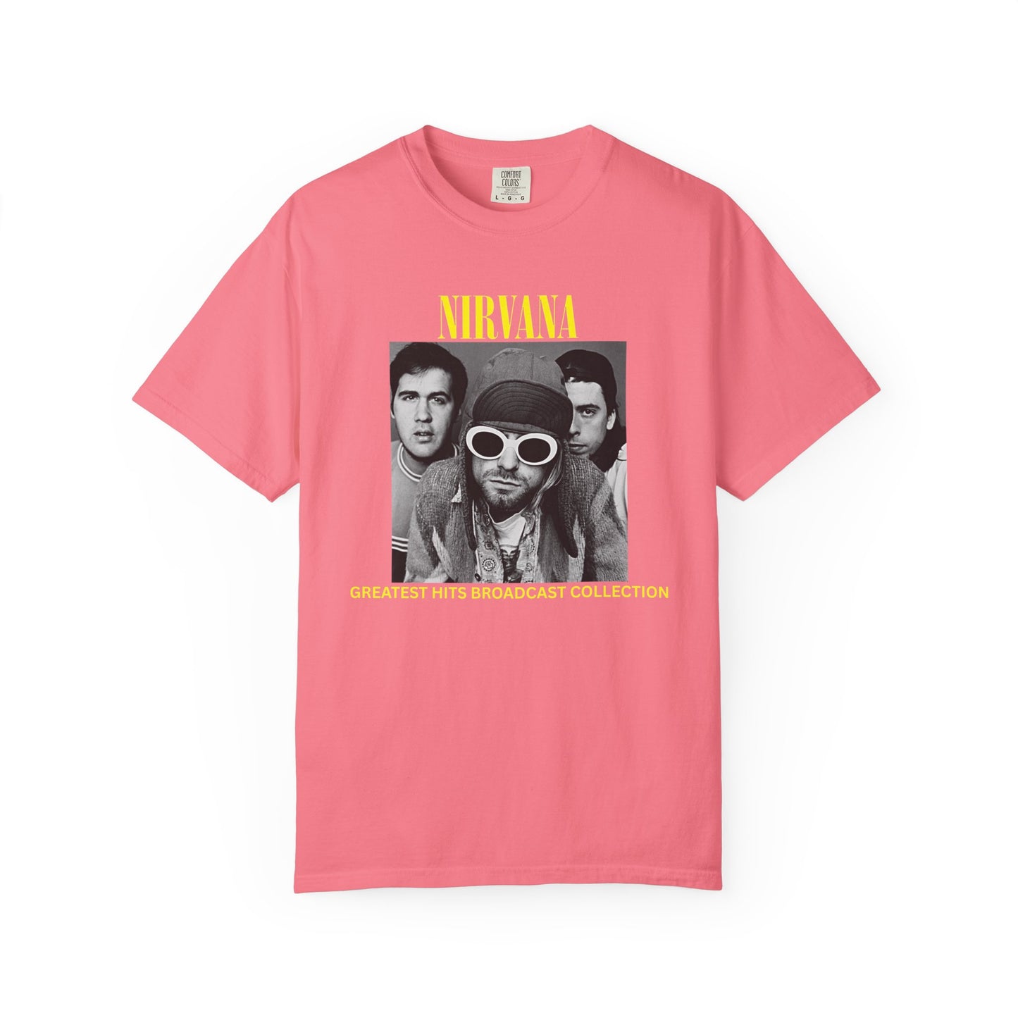 Nirvana Band Tee, Casual Everyday Wear, Fun Summer Top