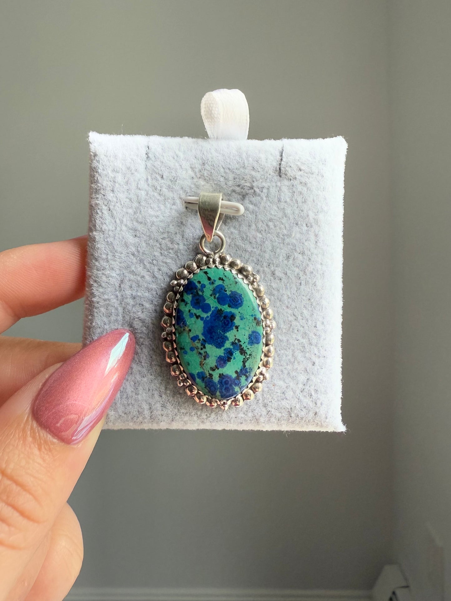 Chrysocolla x Azurite Pendant