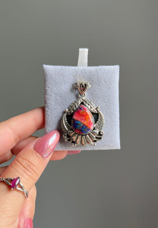 Pink Dahlia Pendant