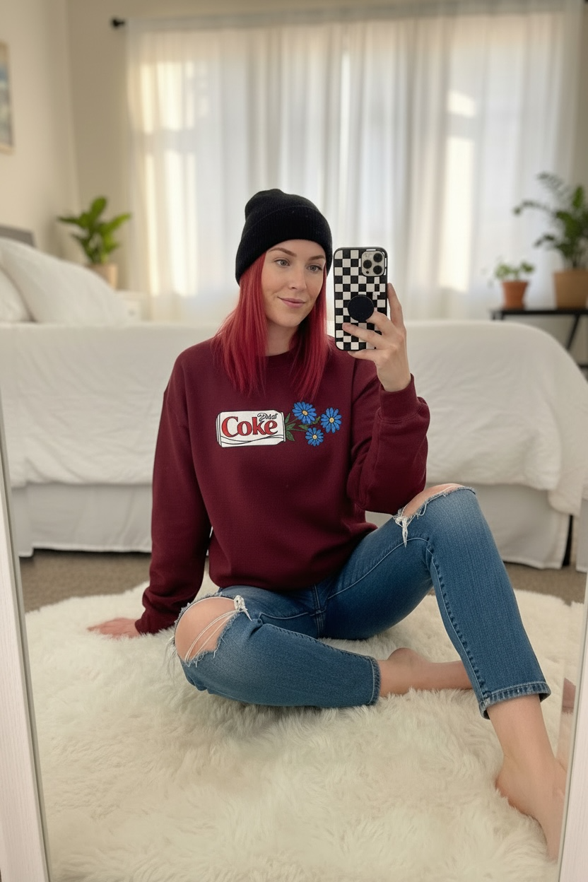 Diet Coke flowers 🌼 Crewneck