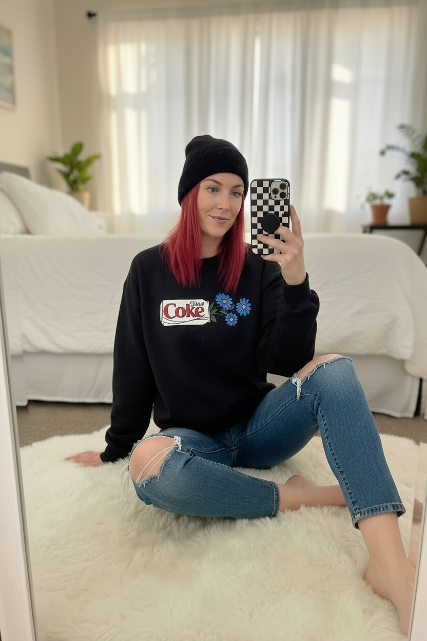 Diet Coke flowers 🌼 Crewneck