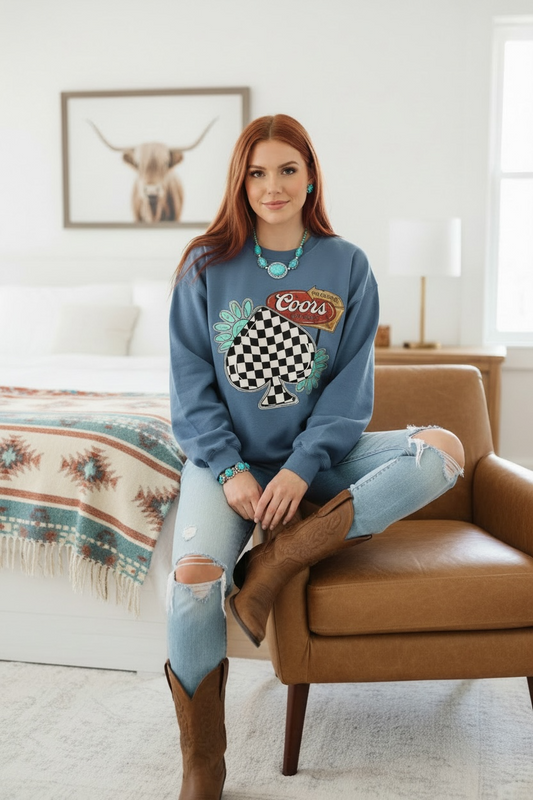 Coors & Turquoise Heavy Blend™ Crewneck Sweatshirt